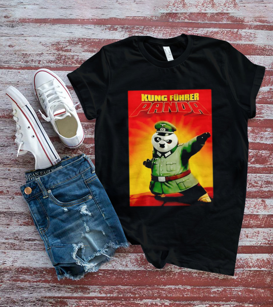 Kung Fuhrer Panda Parody Martial Arts Soldier Pun T-Shirt