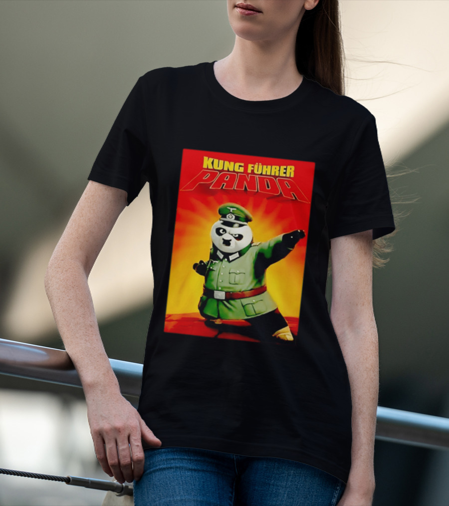 Kung Fuhrer Panda Parody Martial Arts Soldier Pun T-Shirt