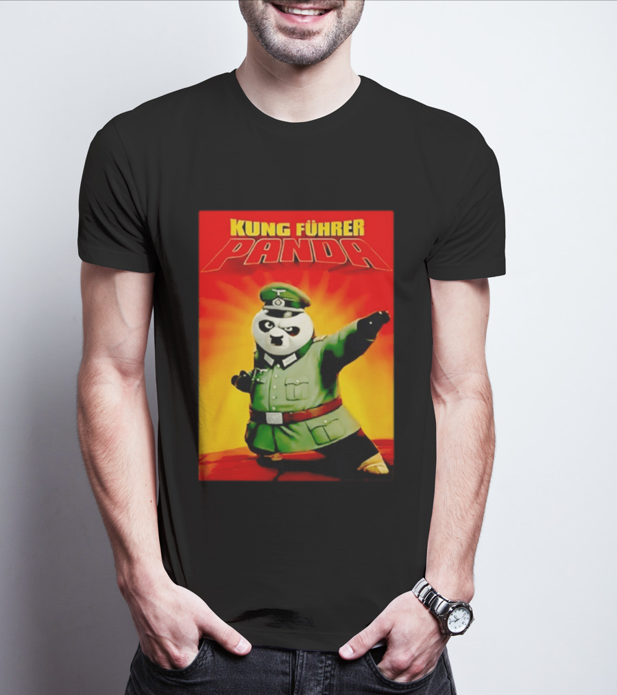 Kung Fuhrer Panda Parody Martial Arts Soldier Pun T-Shirt