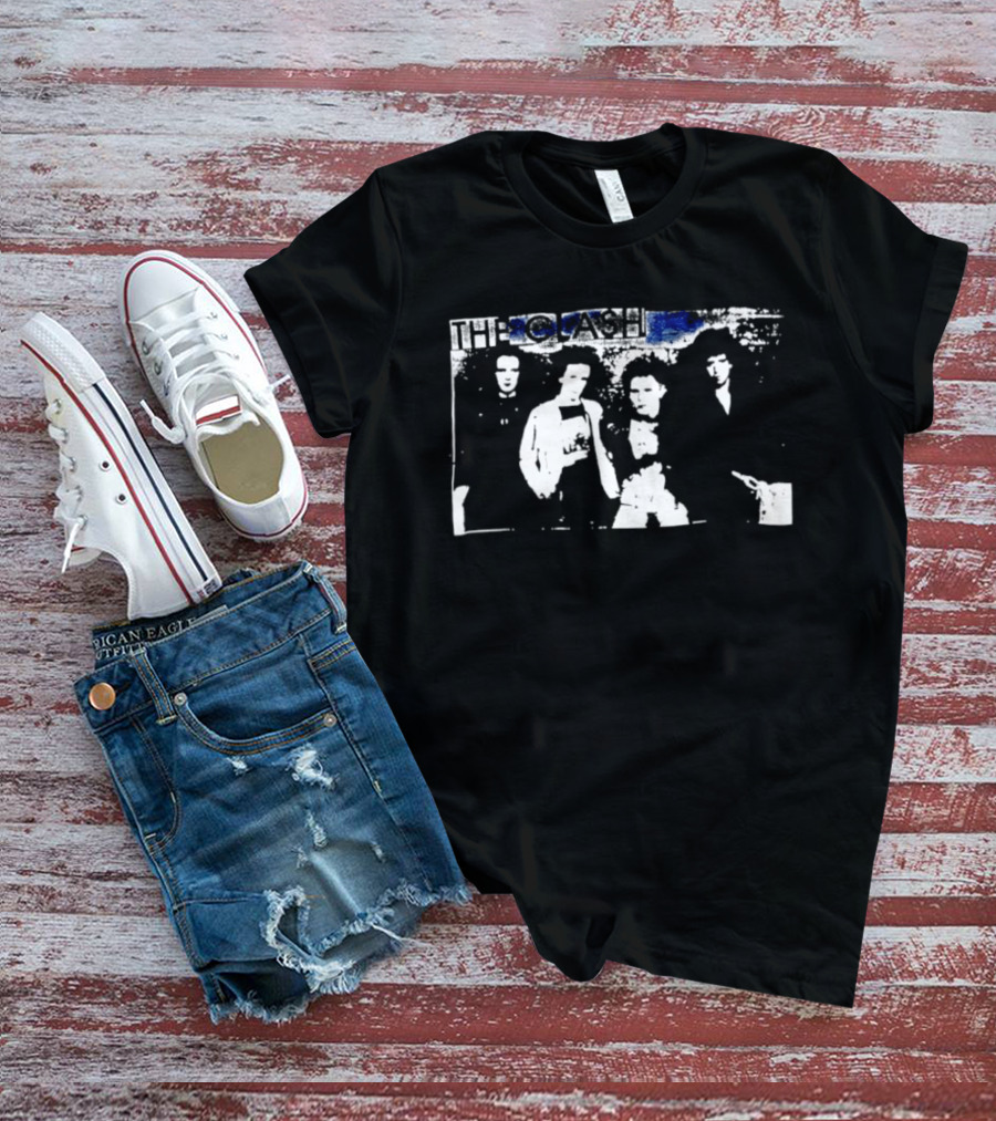 The Clash Band With Monochrome T-Shirt