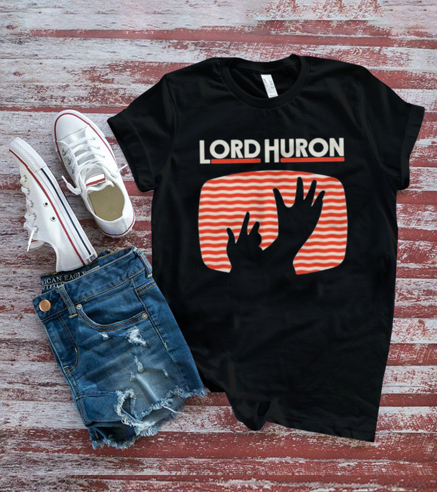 Lord Huron Signals Hand Red Stripes T-Shirt