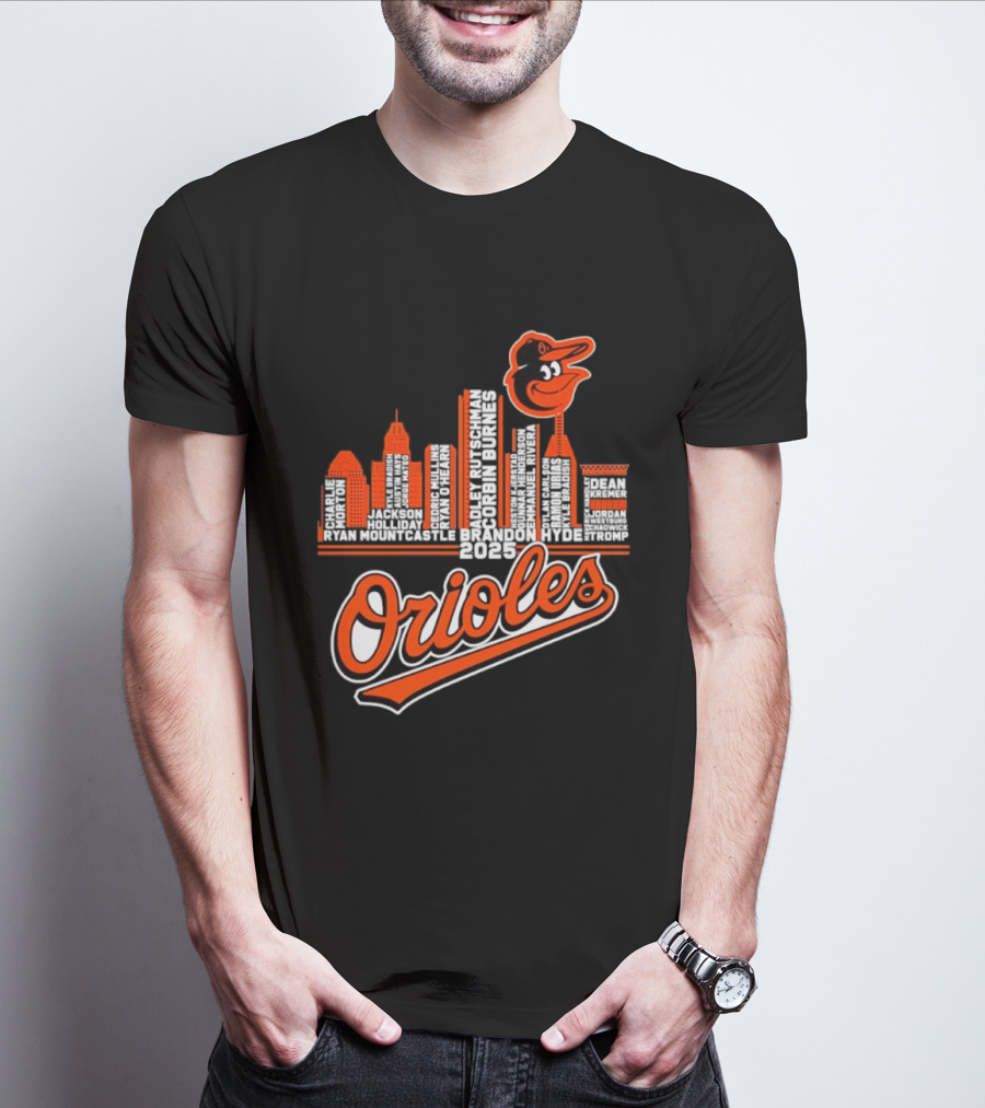 Baltimore Orioles City Skyline 2025 T-Shirt