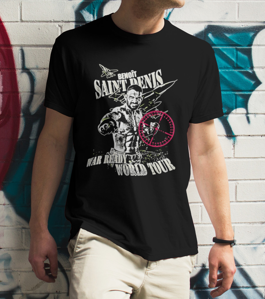 Benoit Saint Denis War Ready World Tour Fighter With Jet And Crosshair T-Shirt