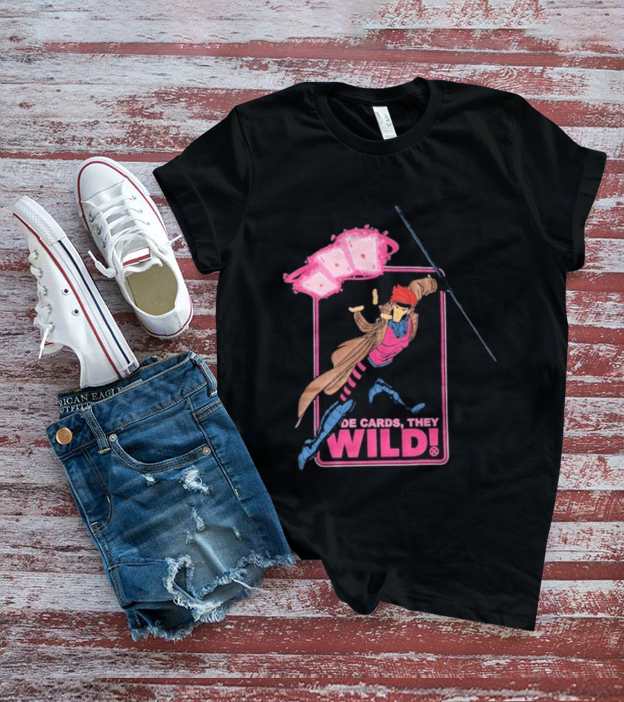X Men 97 De Cards They Wild Aces Gambit Playing Cards T-Shirt