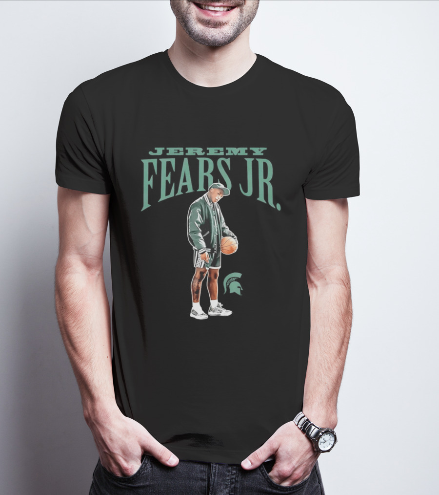 Michigan State Spartans Jeremy Fears Jr Basketball T-Shirt