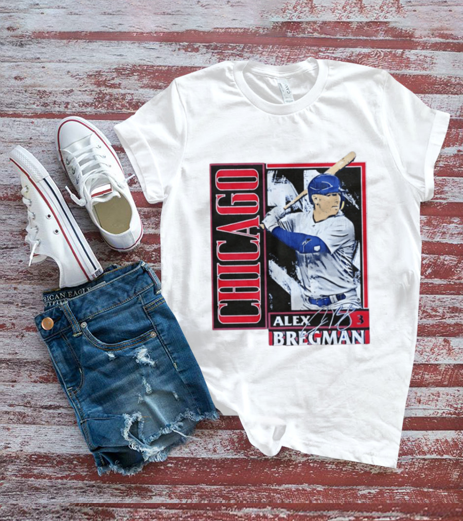 Alex Bregman Chicago Baseball Number 3 T-Shirt