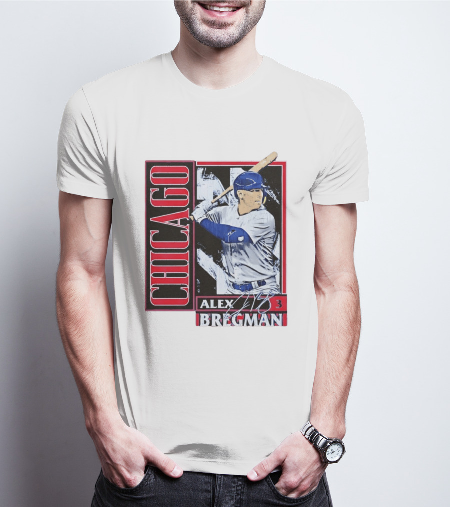 Alex Bregman Chicago Baseball Number 3 T-Shirt