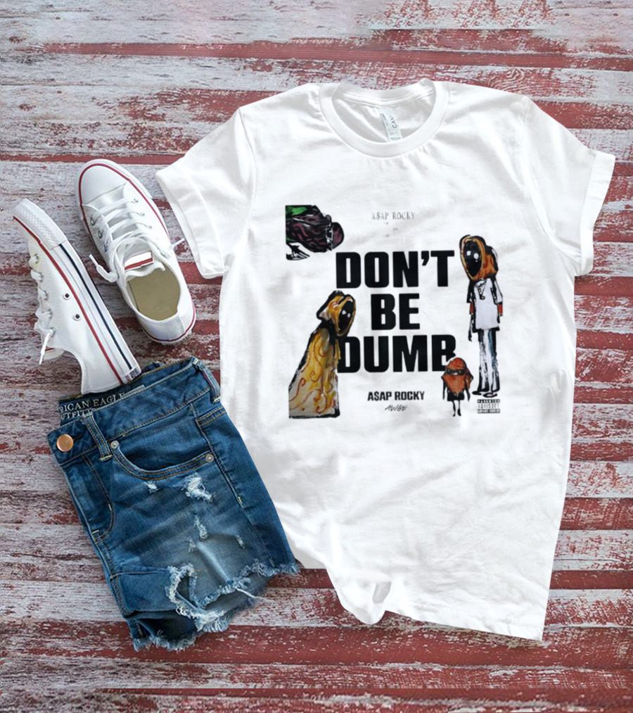 ASAP Rocky X Tim Burton Don't Be Dumb Character Collab T-Shirt