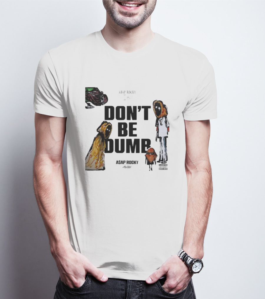 ASAP Rocky X Tim Burton Don't Be Dumb Character Collab T-Shirt