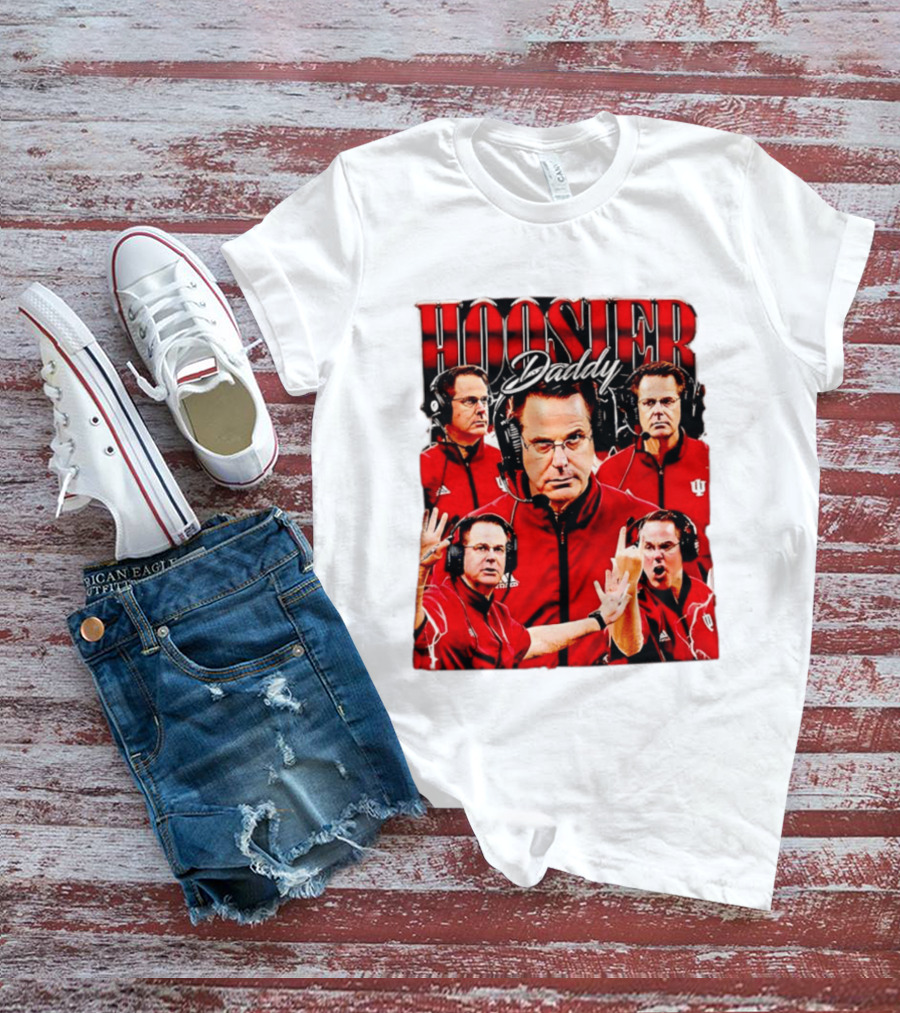 Hoosier Daddy Indiana University Football Coach Iconic Moment T-Shirt