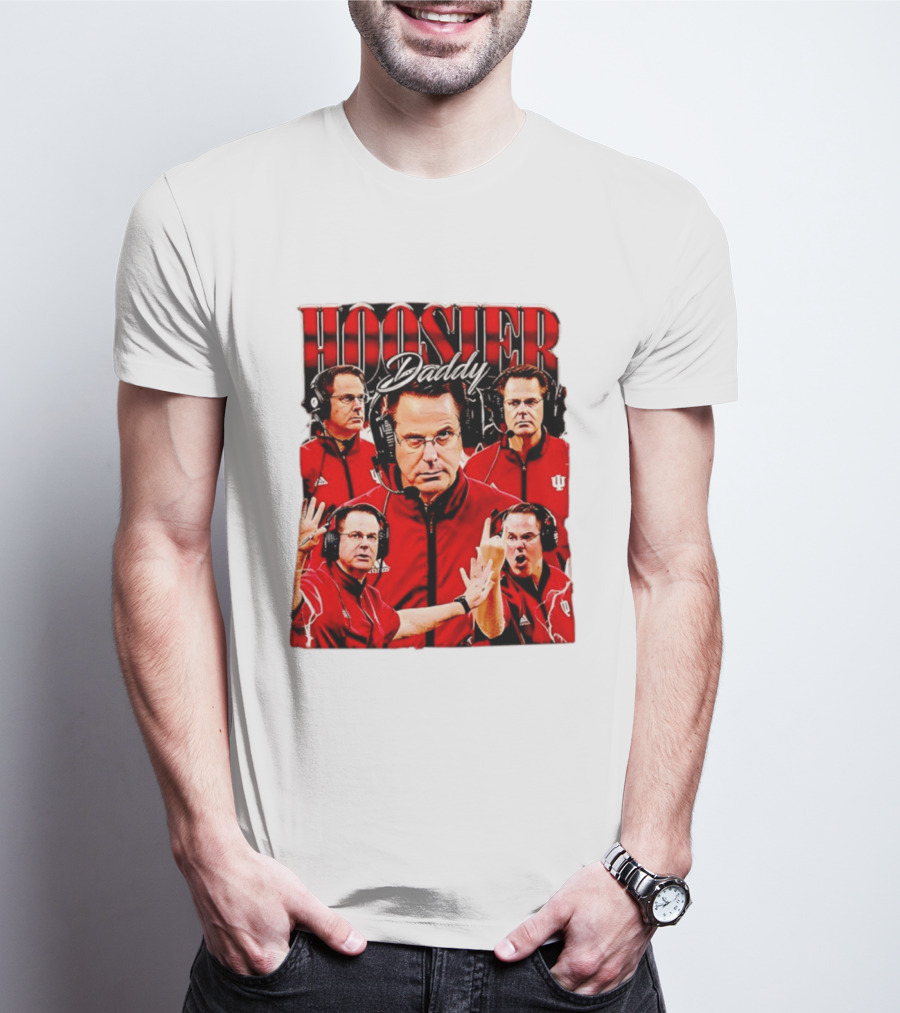 Hoosier Daddy Indiana University Football Coach Iconic Moment T-Shirt