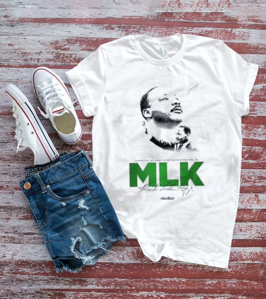 MLK Dr Martin Luther King Jr Bold Green T-Shirt