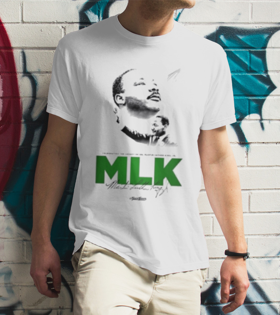 MLK Dr Martin Luther King Jr Bold Green T-Shirt