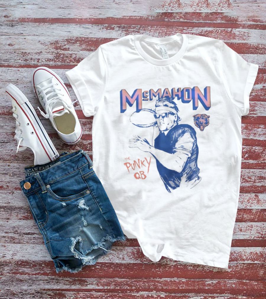 Jim McMahon Chicago Bears The Punky QB McMahon Bears T-Shirt