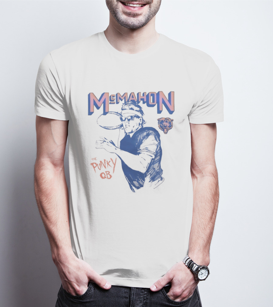 Jim McMahon Chicago Bears The Punky QB McMahon Bears T-Shirt