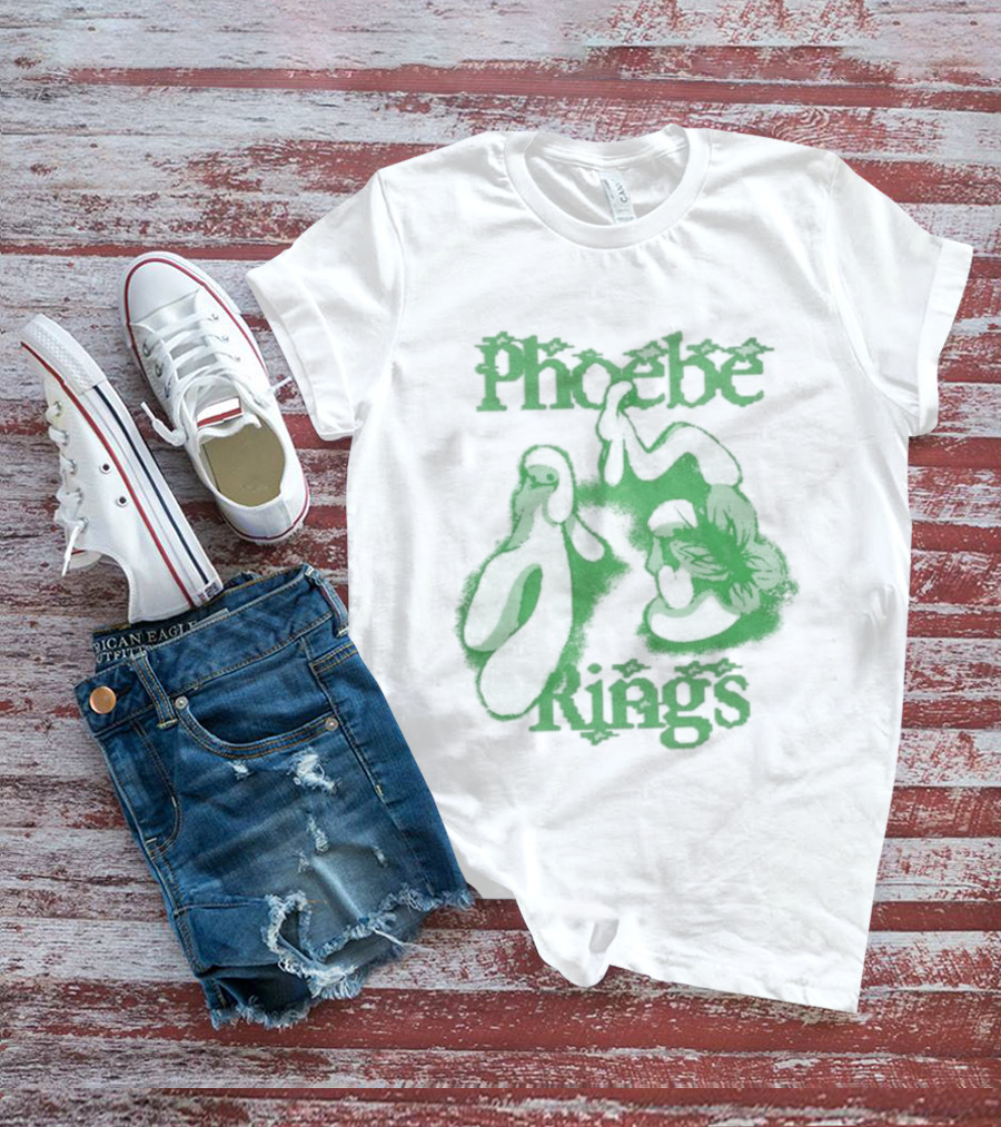 Phoebe Rings Limited Edition Tour Green Psychedelic T-Shirt