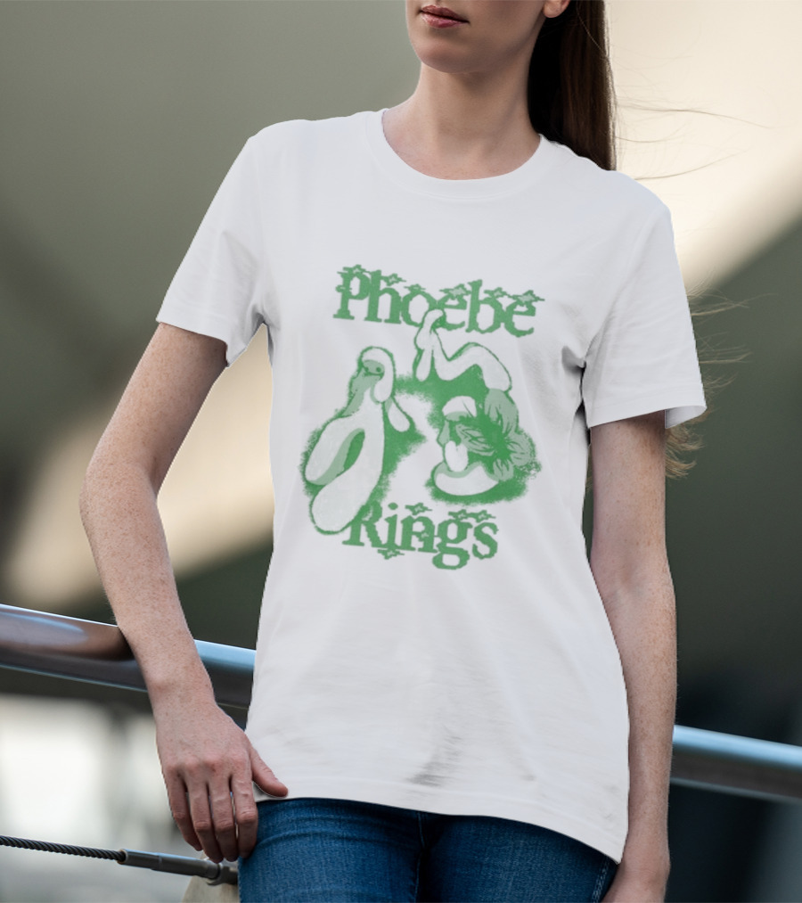 Phoebe Rings Limited Edition Tour Green Psychedelic T-Shirt
