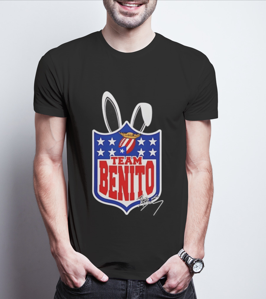 Team Benito Bad Bunny Stars Football T-Shirt