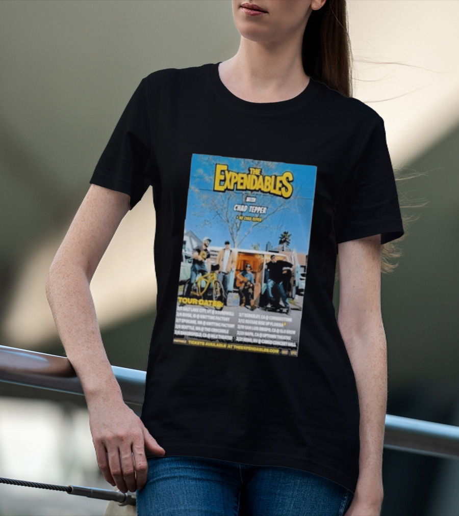 The Expendables Chad Tepper Tour 2026 Dates Salt Lake City Berkeley Reggae Rise Up T-Shirt