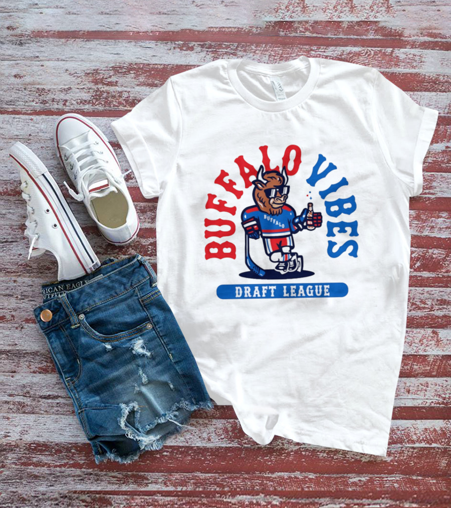 Buffalo Vibes Hockey Draft League Retro Style Buffalo T-Shirt