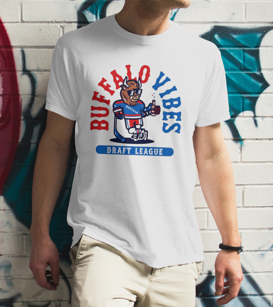 Buffalo Vibes Hockey Draft League Retro Style Buffalo T-Shirt