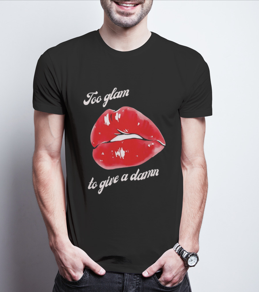 Too Glam Red Lips Attitude T-Shirt