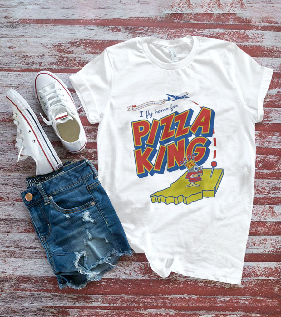 Indiana Traveling Since 1956 I Fly Home For Pizza King T-Shirt