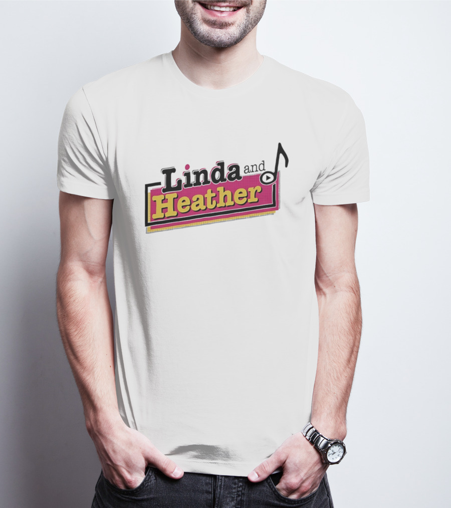 Linda And Heather Baseball Text Vintage Retro Block T-Shirt