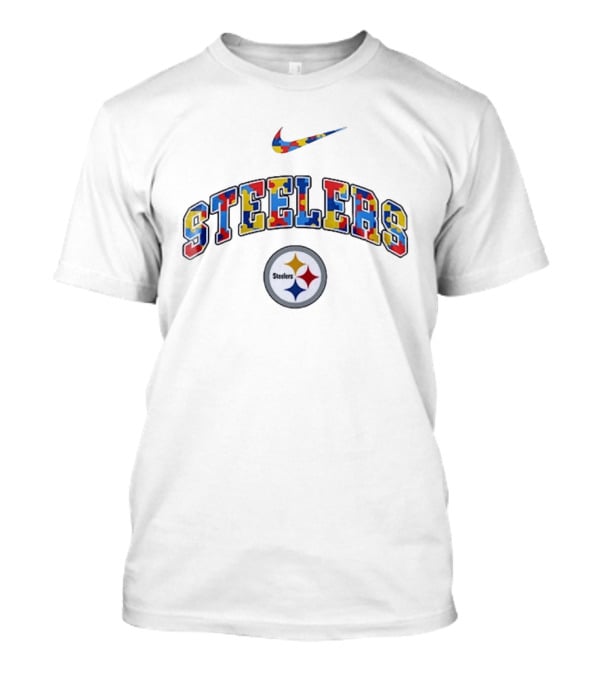 Pittsburgh Steelers Autism Awareness Accept Understand Love Puzzle Piece T-Shirt