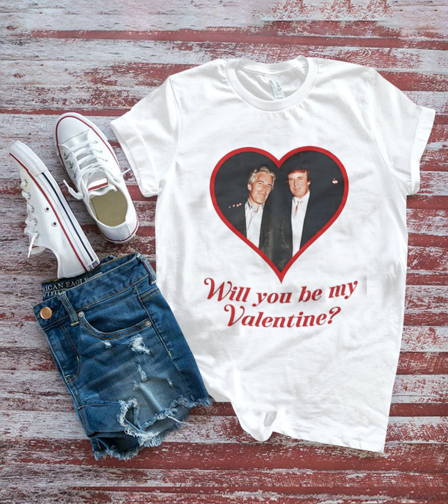 Will You Be My Valentine Heart Frame T-Shirt