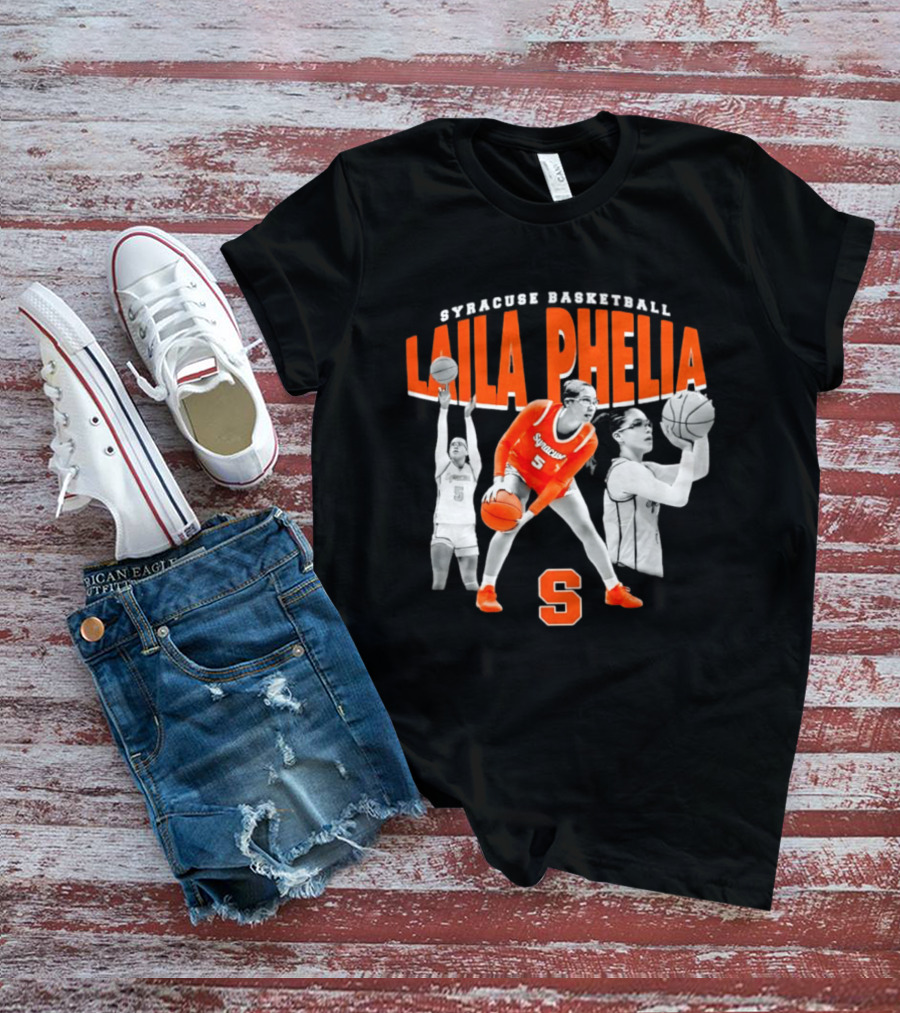 Laila Phelia Syracuse Basketball Player Number 5 Orange Team T-Shirt