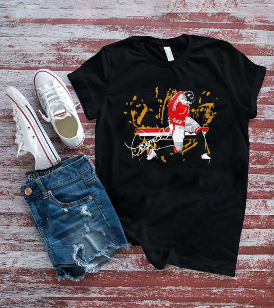 Casemiro 18 Man Utd Celebratory Signature Adored Gold Edition T-Shirt