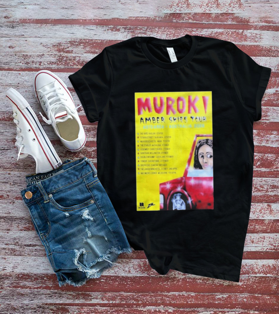 Muroki Amber Skies Tour Aotearoa Australia 2026 T-Shirt