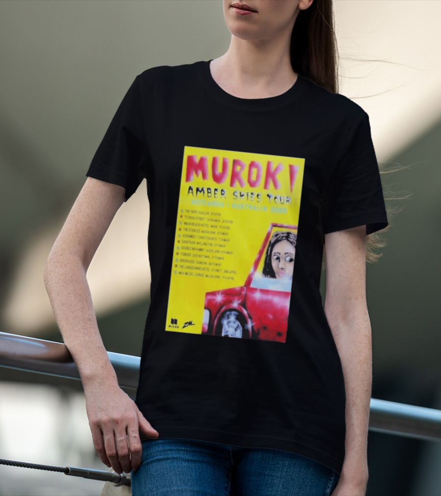 Muroki Amber Skies Tour Aotearoa Australia 2026 T-Shirt