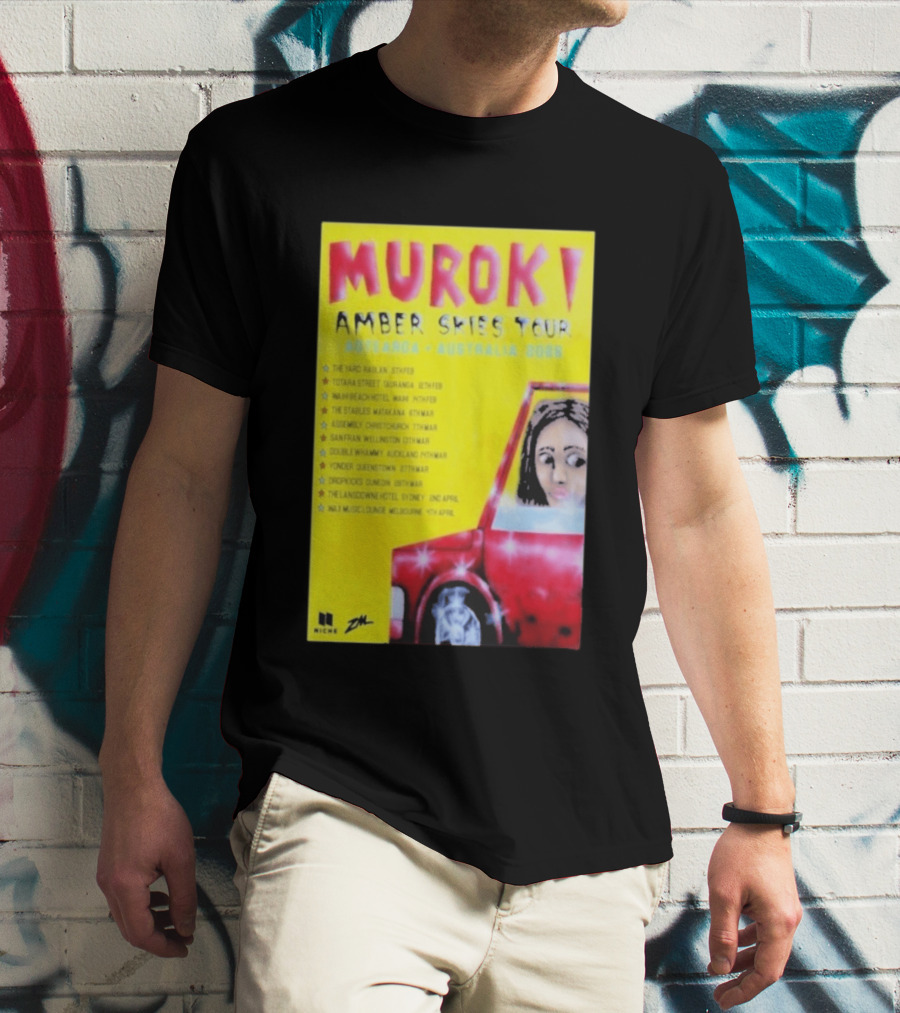 Muroki Amber Skies Tour Aotearoa Australia 2026 T-Shirt