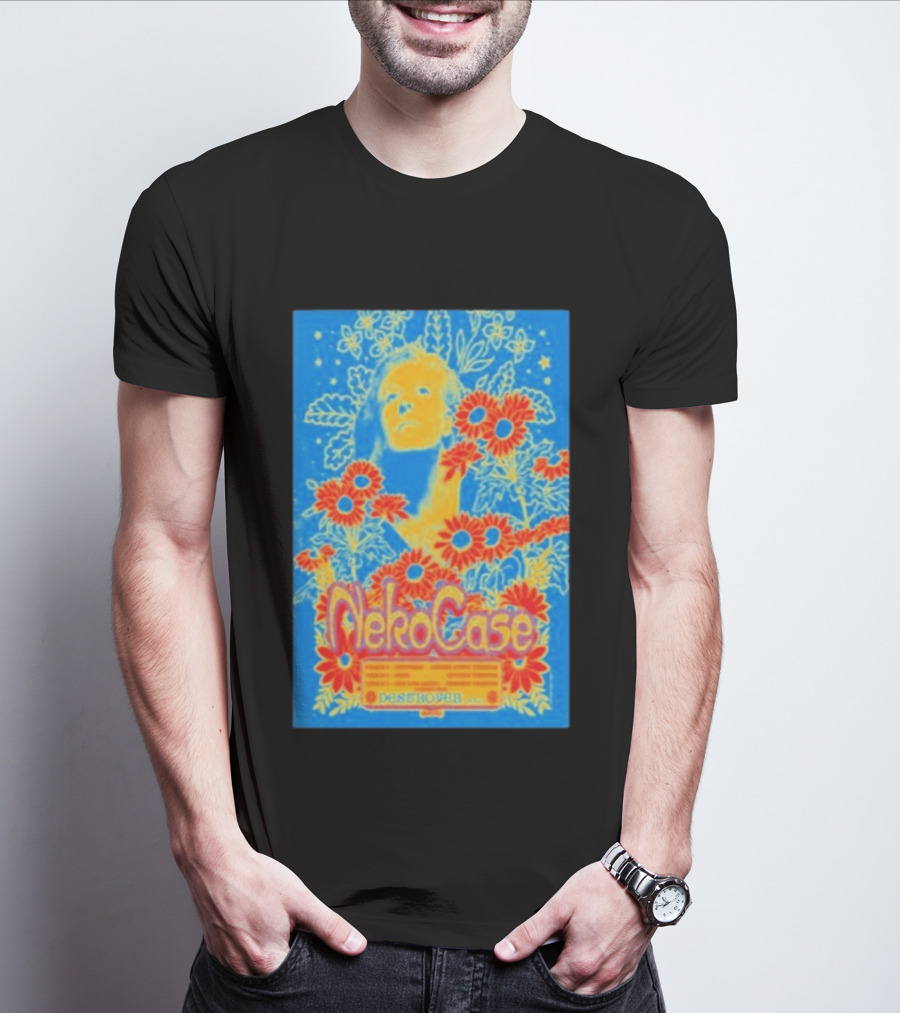 Neko Case 2026 Tour California Show Flowers T-Shirt