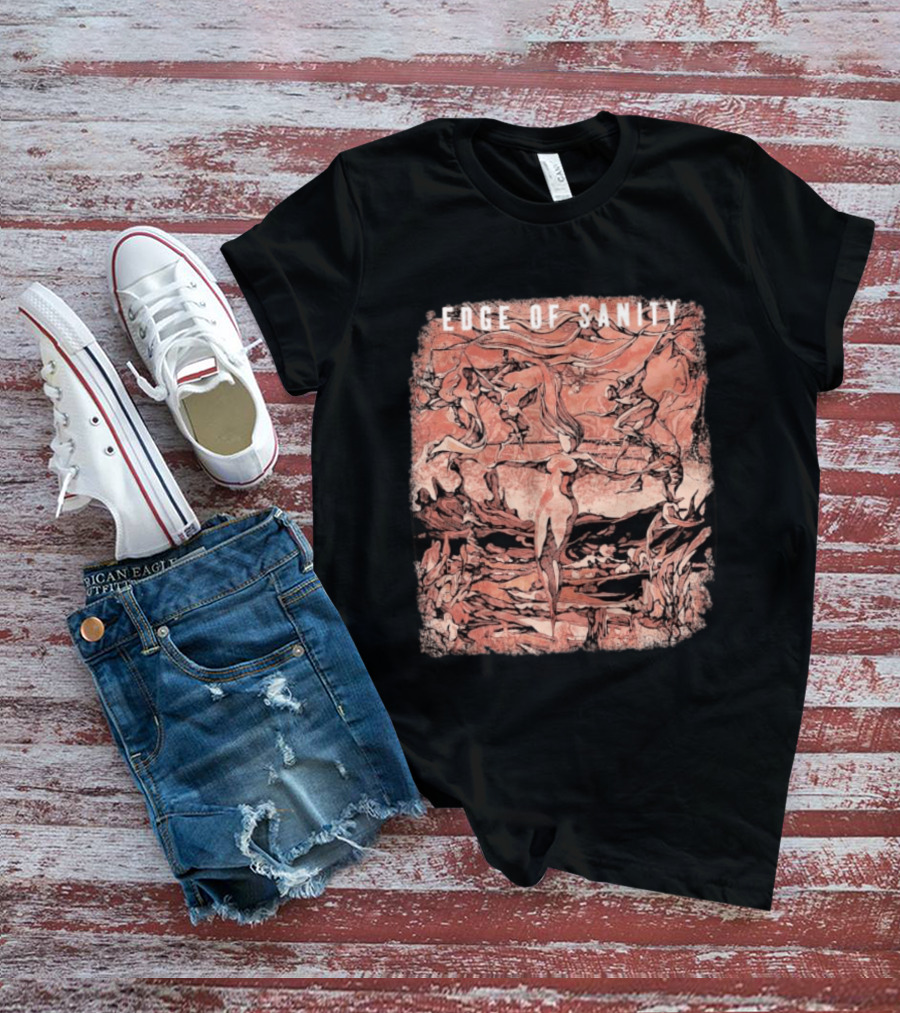 Edge Of Sanity Twilight Dance With Abstract Figures T-Shirt