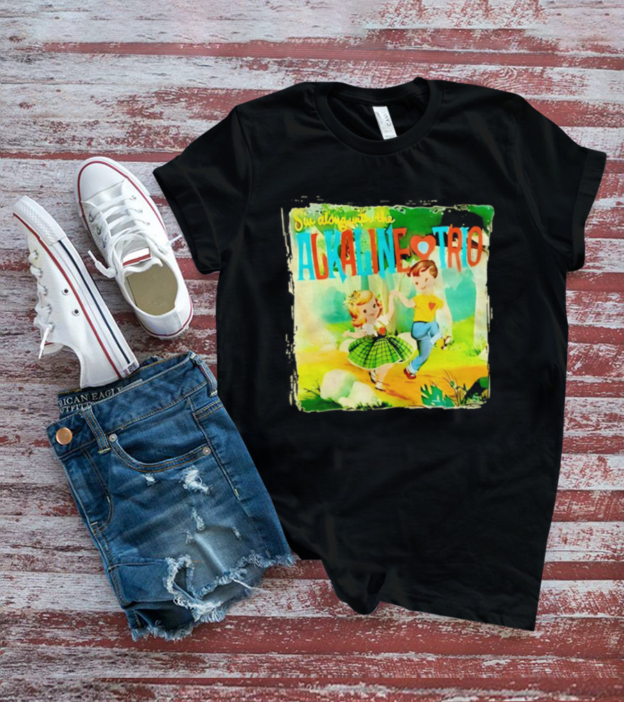 Sin Along With The Alkaline Trio Vintage Cartoon T-Shirt