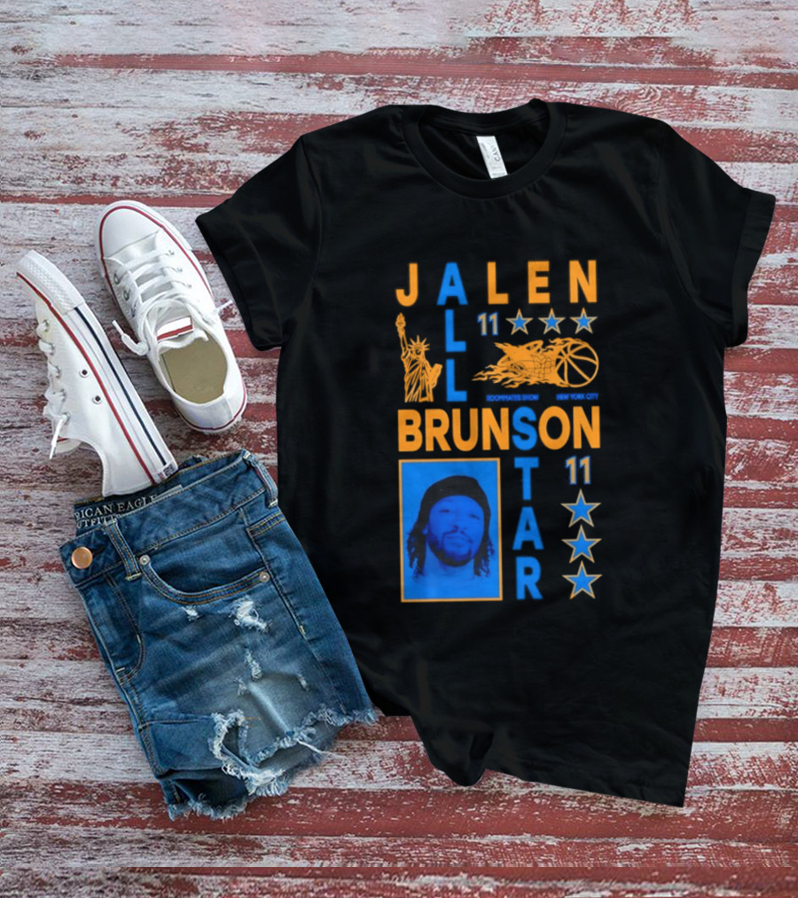 Jalen Brunson 11 NY Knicks All Star Basketball Stars T-Shirt