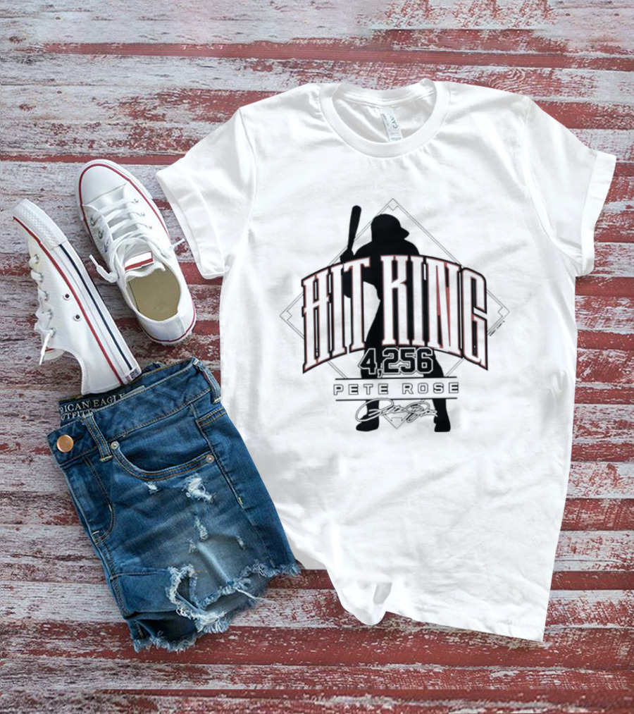 Pete Rose Hit King 4256 Cincinnati Reds T-Shirt