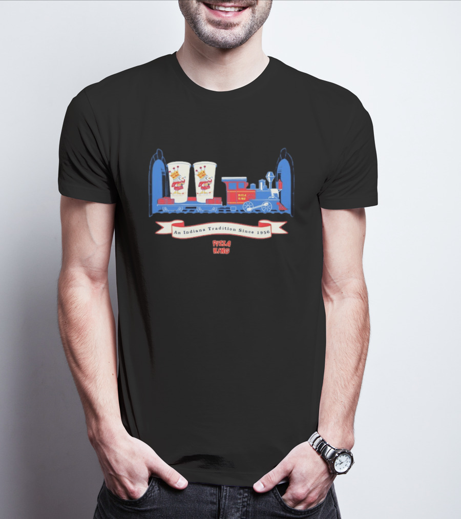 Pizza King An Indiana Tradition Since 1956 Train And Beverage Cups T-Shirt