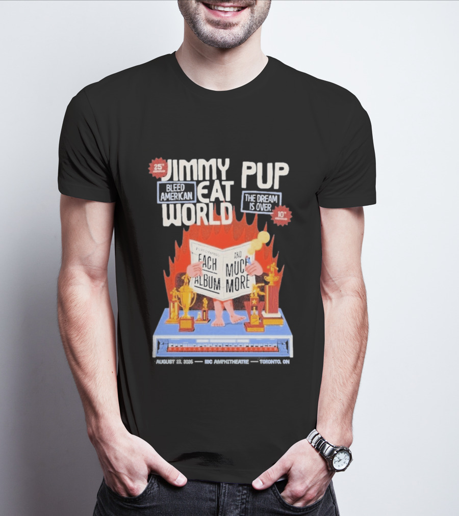 Jimmy Eat World Pup Bleed American The Dream Is Over Performing Each Album And Much More 25 Toronto T-Shirt