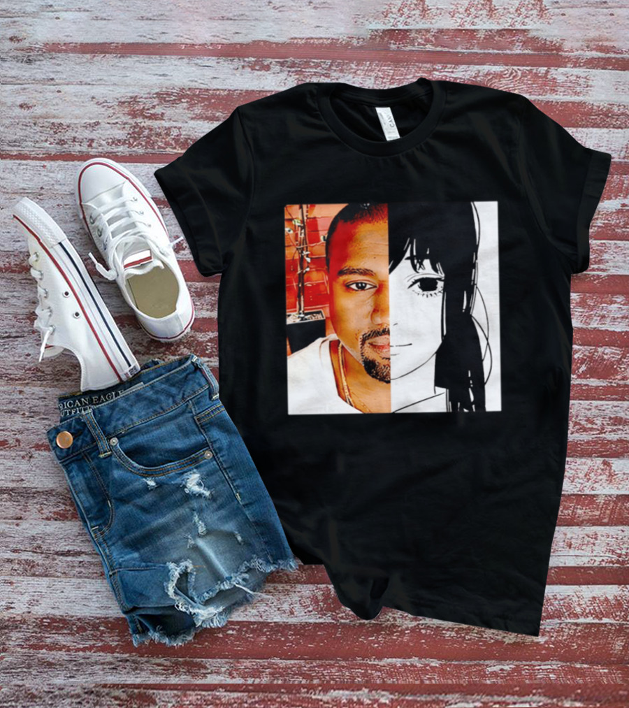 Chainsaw Man Asa Mitaka Kanye West YeAsa Split Face T-Shirt