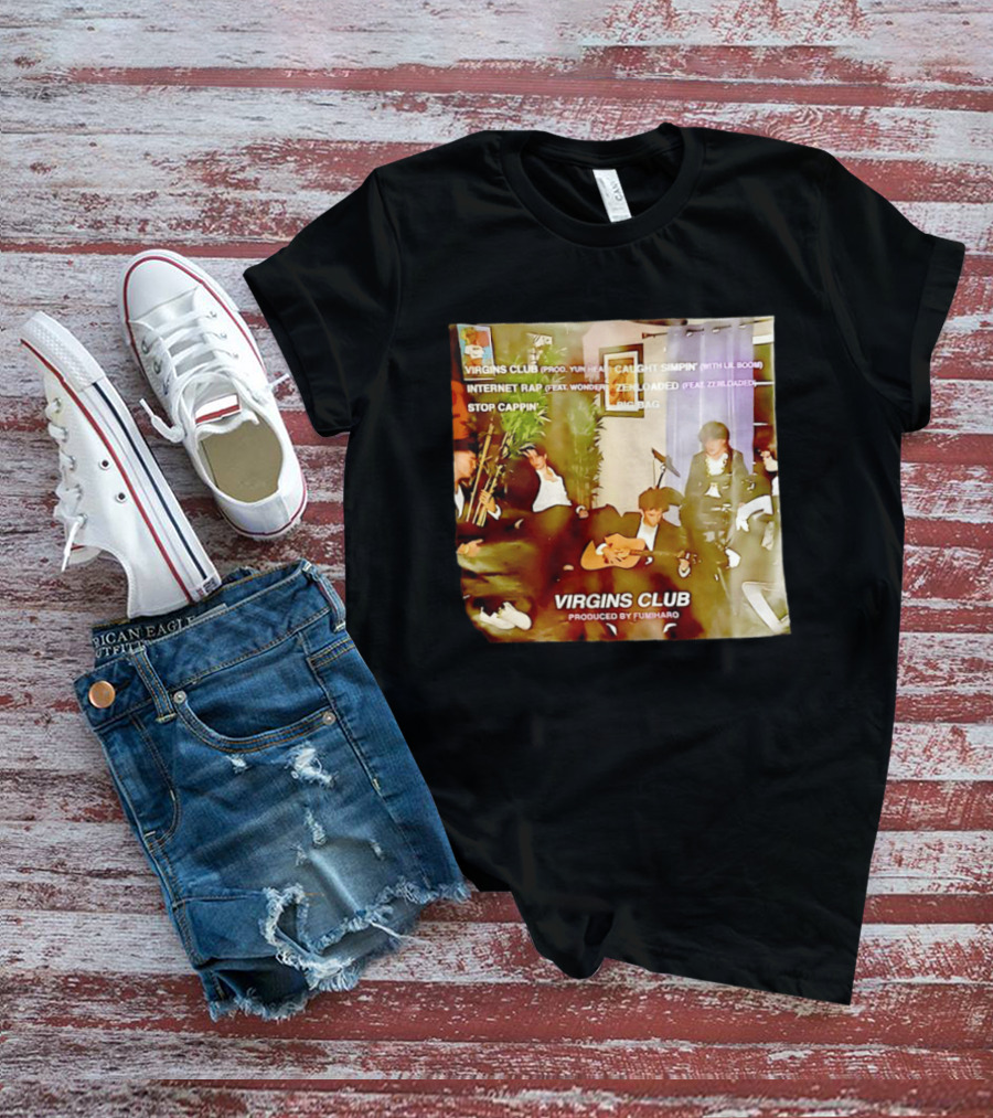 Virgins Club EP Caught Simpin Internet Rap Stop Cappin Produced By Fumiharo T-Shirt