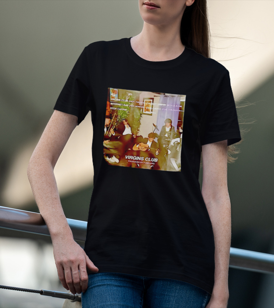 Virgins Club EP Caught Simpin Internet Rap Stop Cappin Produced By Fumiharo T-Shirt