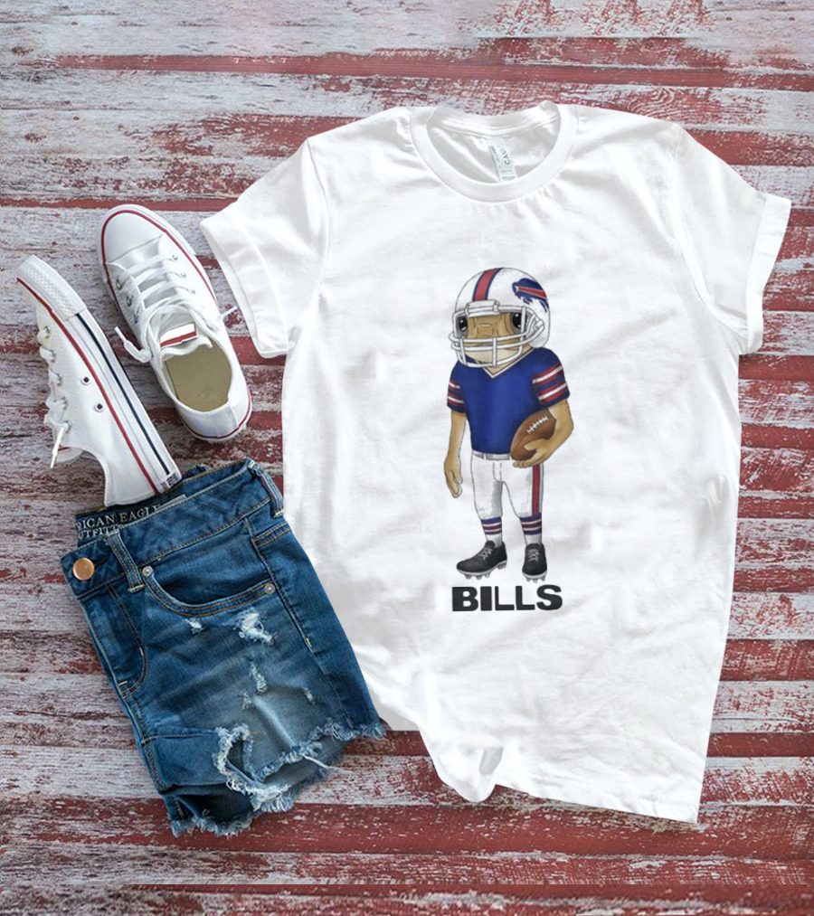 Bad Bunny Buffalo Bills Concho Animated Football Player T-Shirt
