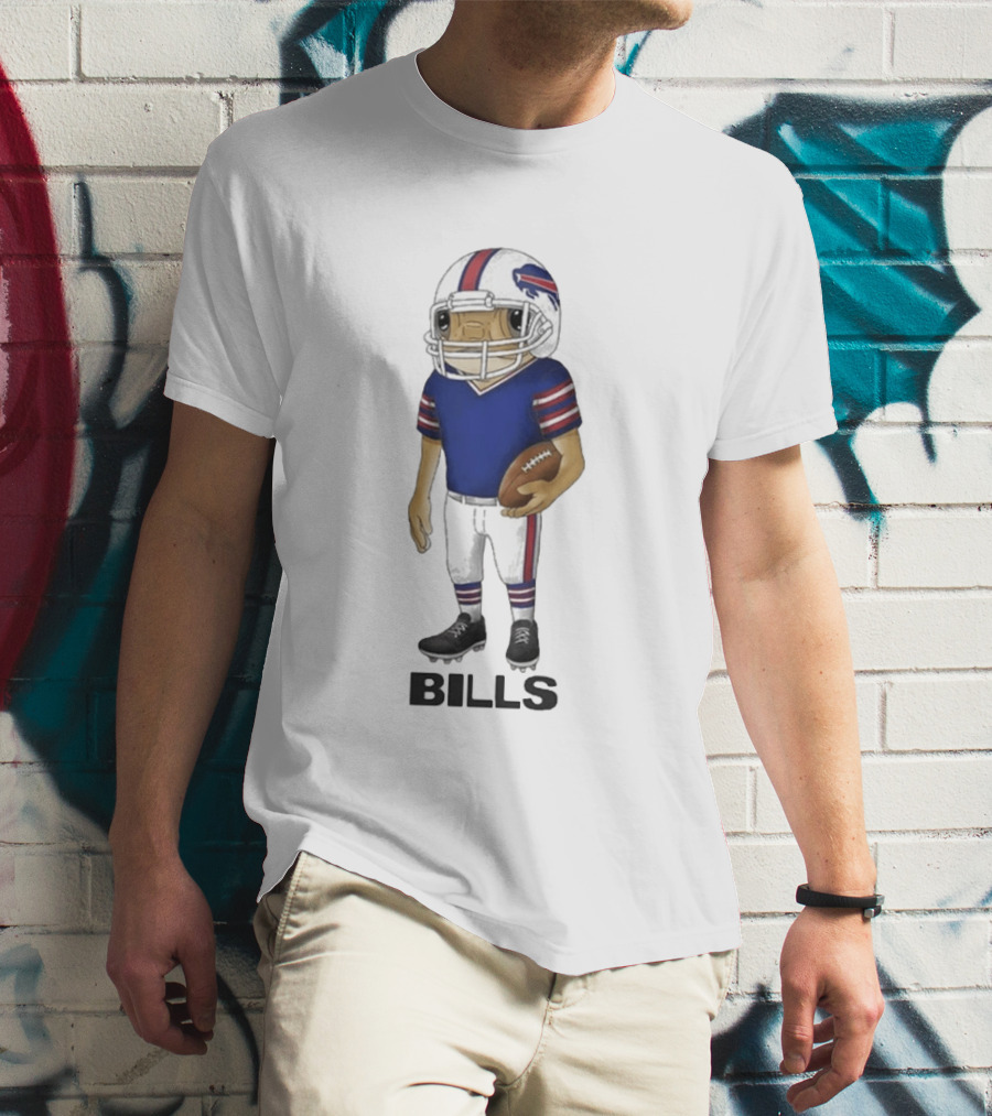 Bad Bunny Buffalo Bills Concho Animated Football Player T-Shirt