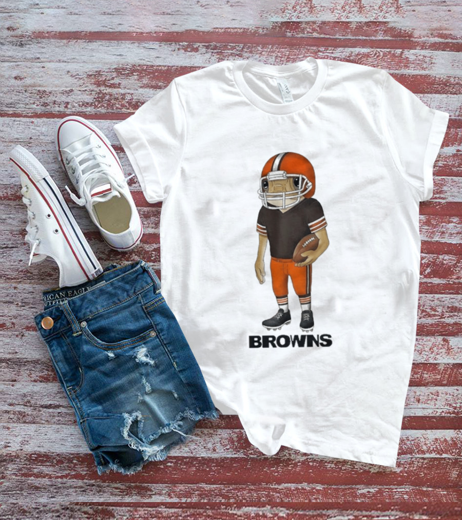 Bad Bunny Cleveland Browns Concho Helmet Mascot Browns T-Shirt