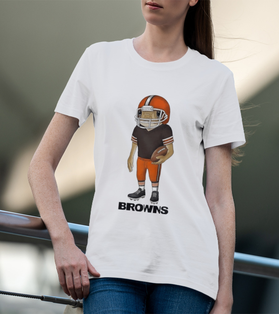 Bad Bunny Cleveland Browns Concho Helmet Mascot Browns T-Shirt