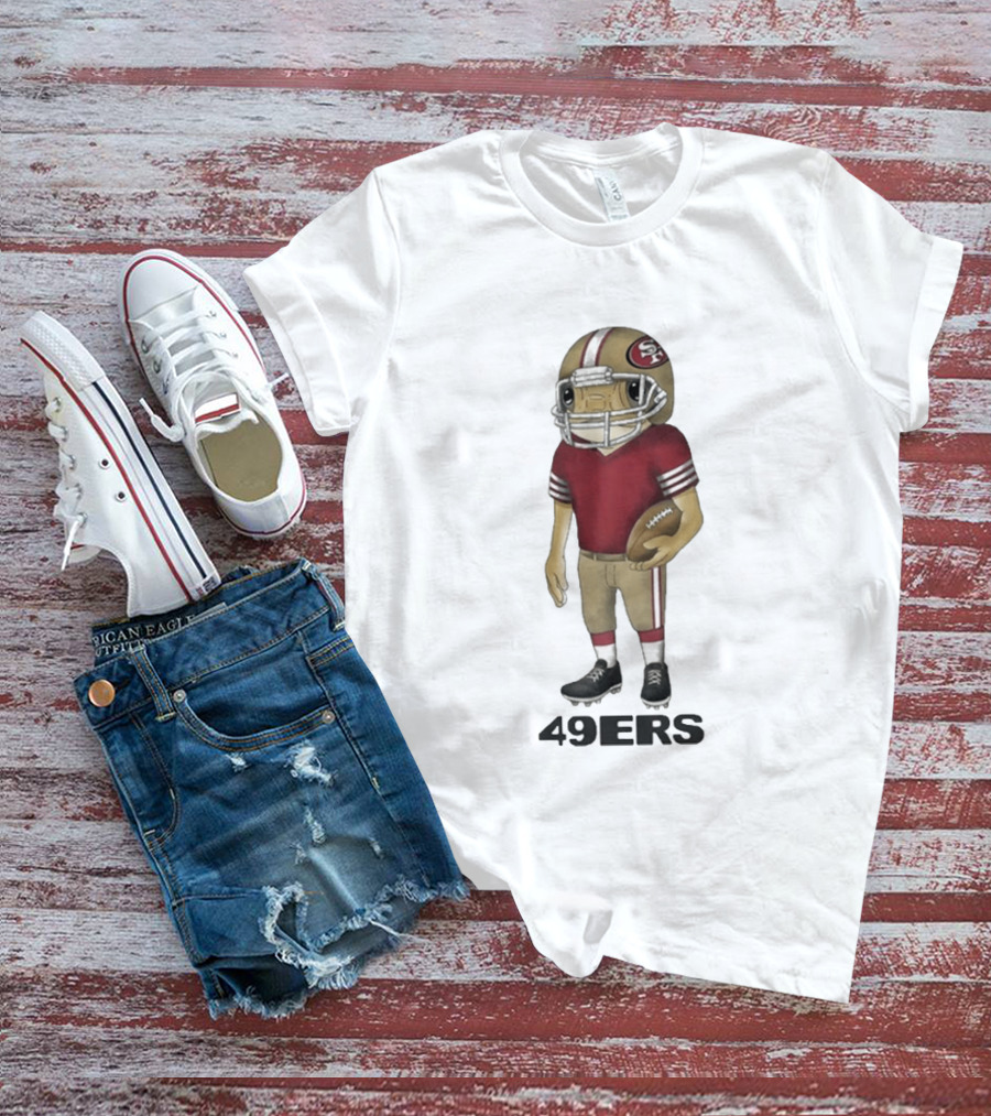 Bad Bunny San Francisco 49ers Football Helmet T-Shirt